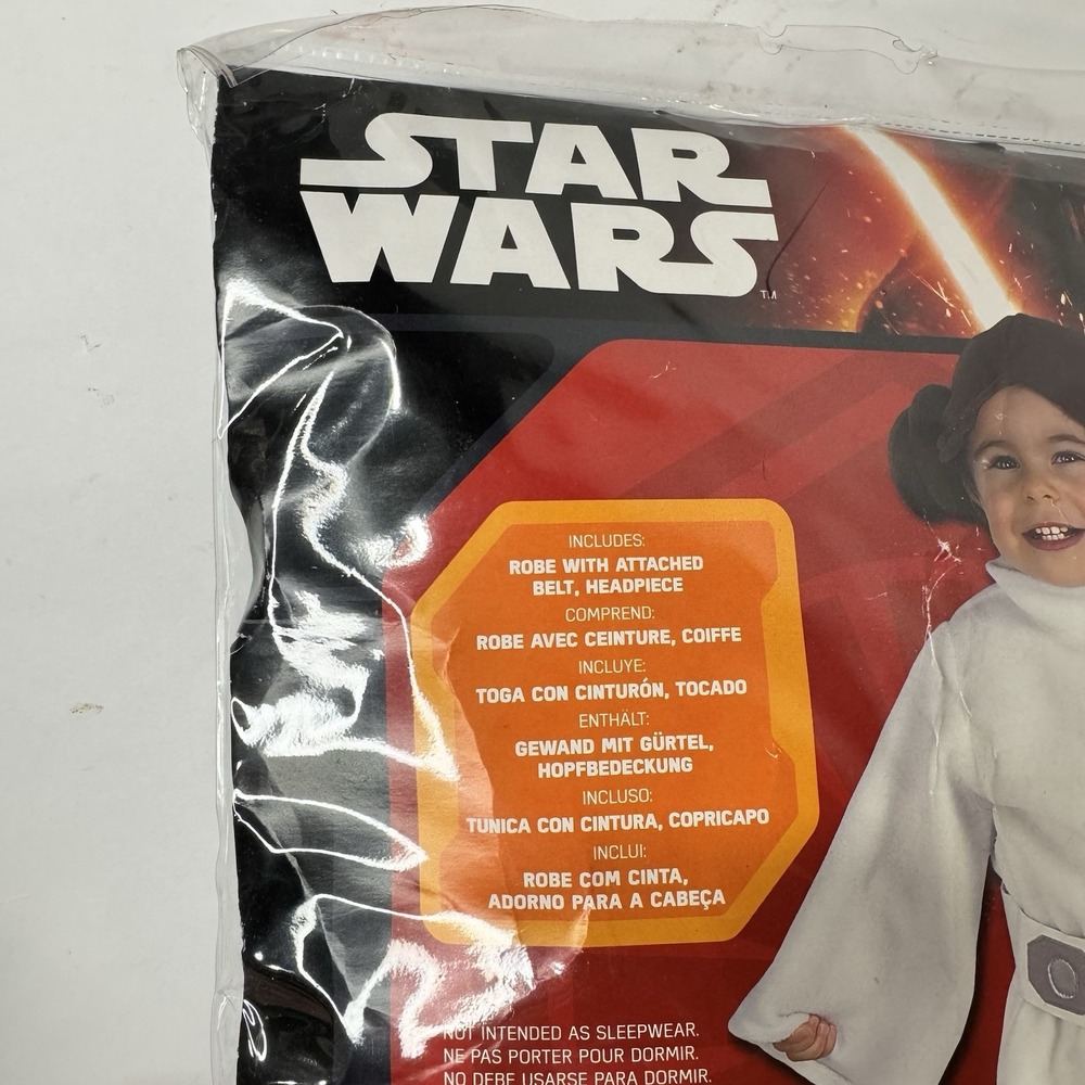 Disney Star Wars Princess Leia Baby Costume Child Toddler 24mo Officially Lic - Picture 2 of 6